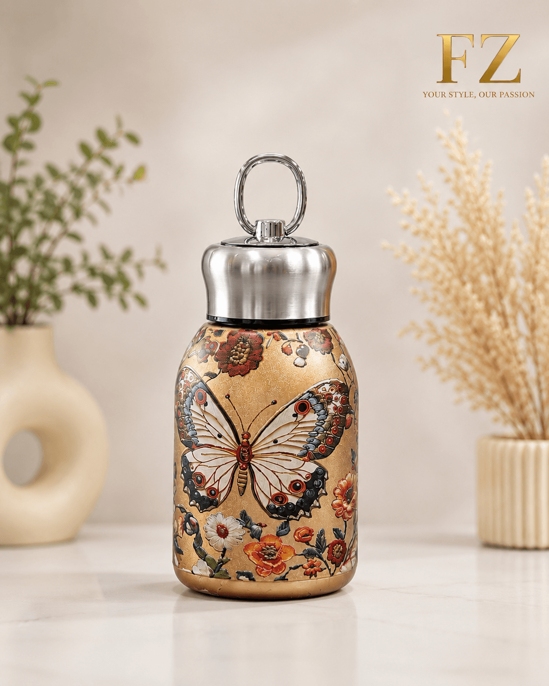 Butterfly Steel Bottle